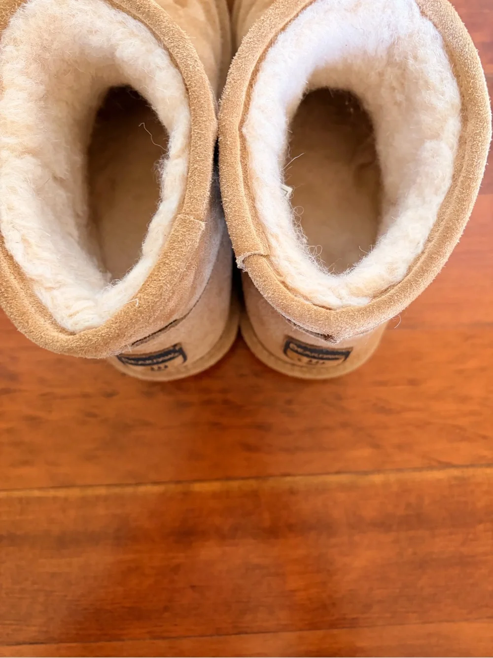 BearPaw Kids Short Shearling Winter Boots - Tan